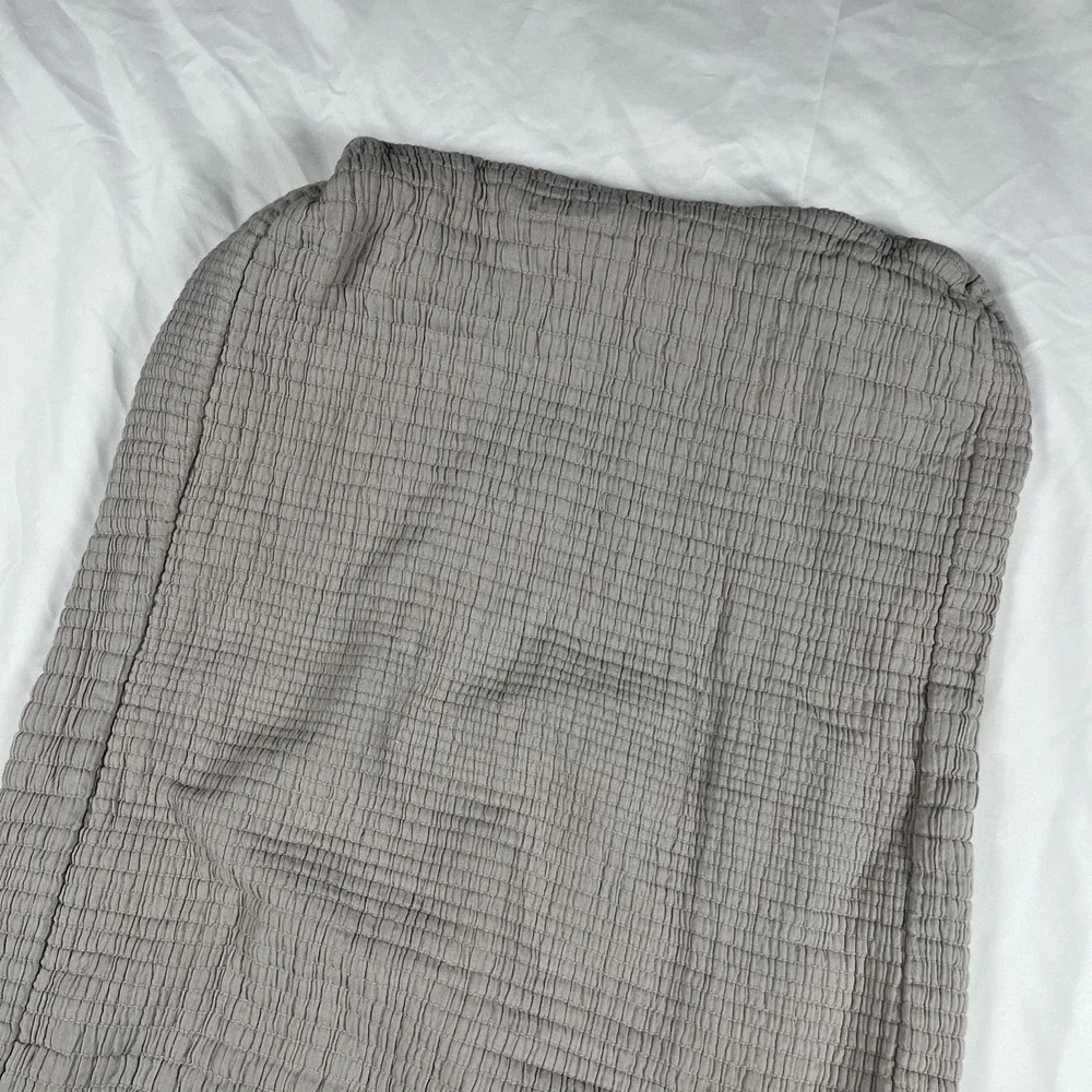 POTTERY BARN KIDS West‎ Elm Cotton Matelasse Changing Pad Cover Gray